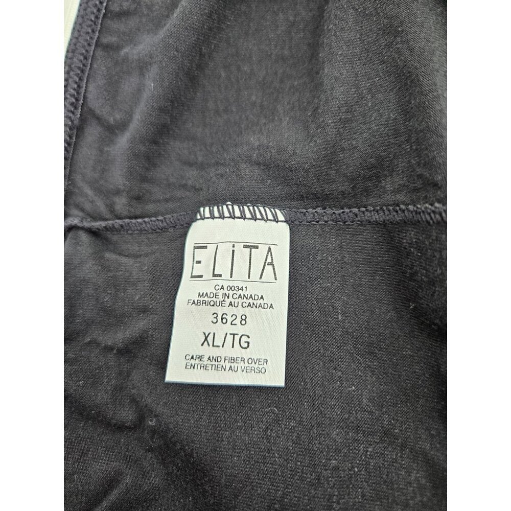 NWOT Elita Black Bamboo Spandex Leggings Womens XL Pants - Picture 4 of 5
